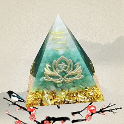 Натуральные зеленые пирамиды из авантюрина и оргонита PW-WG91989-01