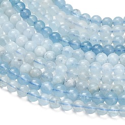 Природные Аквамарин бисер нитей&nbsp;G-F826-D01-4mm