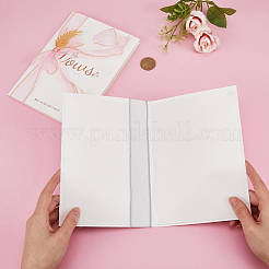 Бумажная свадебная открытка с клятвами&nbsp;AJEW-WH0258-903A