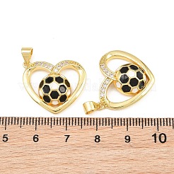 Pendenti in zirconi cubici trasparenti in micro pavè di ottone&nbsp;CU-CBA7E9C-11D-G