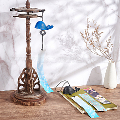 2 шт. 2 стиля японских чугунных колокольчиков-ветерных колокольчиков&nbsp;HJEW-BC0001-47D