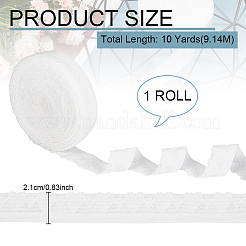 Эластичная кружевная лента в форме сердца длиной 10 ярд. SRIB-WH0011-175