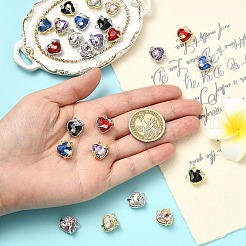 12 шт. 6-х цветные подвески из сплава стекла&nbsp;FIND-YW0011-33G