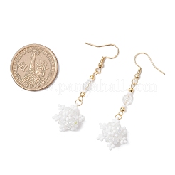 Стеклянные бусины серьги dnagle EJEW-MZ00501-01