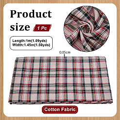 1 м хлопчатобумажной ткани с узором «тартан»&nbsp;DIY-PH0034-21A