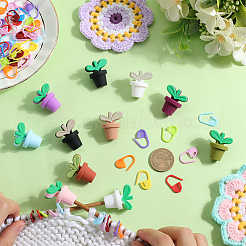 60 шт. пластиковый держатель для маркеров петель для вязания крючком&nbsp;TOOL-SC0001-64