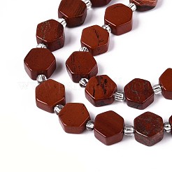 Натуральные красные яшмы бусы пряди G-P534-A19-01