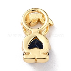 Латунные микро проложить кубического циркония подвески ZIRC-L100-051G