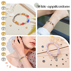 120шт 2 цвета латунные дистанционные бусины&nbsp;KK-DC0003-61