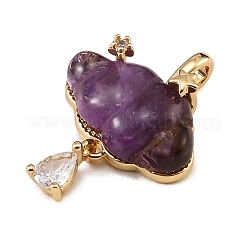 Natürliche Amethyst geschnitzte Anhänger&nbsp;GG-CBA5963-03B