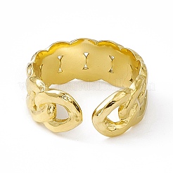 Anello polsino in acciaio inossidabile 304 placcato ionico (ip) per donna&nbsp;RJEW-C060-21G