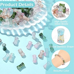 30 шт. стеклянные бусины для выпечки лака&nbsp;GLAA-YW0005-03A