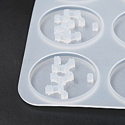 Двенадцать созвездий круглые подвески силиконовые Молды&nbsp;DIY-YW0006-29