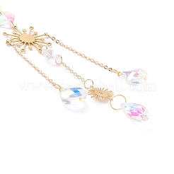Campanillas de viento de aurora de cristal colgantes&nbsp;HJEW-Z003-06