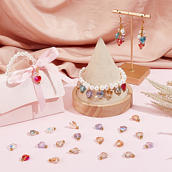 100шт гальванические стеклянные бусины подвески&nbsp;FIND-PH0008-59