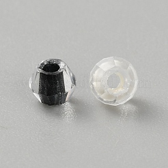 Perle di vetro trasparente tinto al centro bicono&nbsp;GLAA-WH0055-38H
