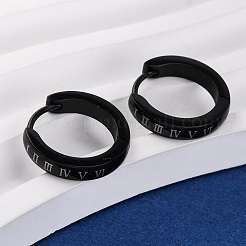 Серьги-кольца из нержавеющей стали 304&nbsp;EJEW-D331-05B