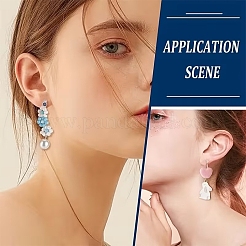 24 шт. пластиковая фурнитура для сережек-клипс&nbsp;KY-YW0002-32