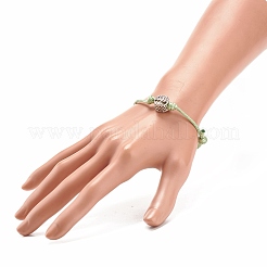 Braccialetto di cordone di perline in lega&nbsp;BJEW-JB08109
