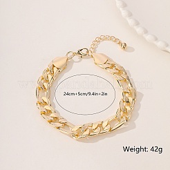 Элегантные железные браслеты-цепочки Фигаро для женщин&nbsp;CU3269