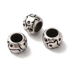 Европейские бусины из нержавеющей стали 304 STAS-A080-38AS