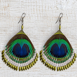 2000 шт. 4 вида стеклянных витых бусин SEED-GO0001-09C