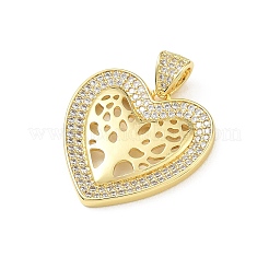 Valentinstag Messing Micro Pave klare Zirkonia Anhänger&nbsp;KK-A303-20C-G