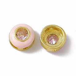 Стойки обшивки латунь кубического циркония бусы&nbsp;KK-C007-15G-05