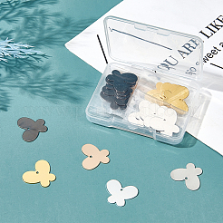 30шт 5 цвета латунные подвески&nbsp;KK-BC0001-74