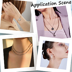 Цепочки-скрепки из нержавеющей стали 304 длиной 5 м с 50 открытыми соединительными кольцами и 20 карабинами-лобстерами FIND-SC0012-58