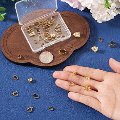 40 pz. 5 stili di ganci a scatto in ottone&nbsp;KK-TA0008-87