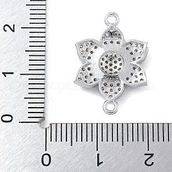 Стойка покрытие латунь микропаве прозрачный кубический цирконий цветок соединительные подвески KK-A234-043P