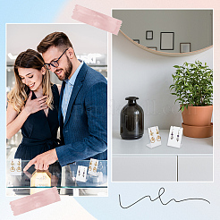 12 шт. акриловые подставки для сережек EDIS-CP0001-02