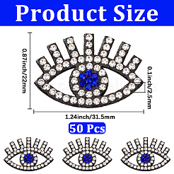 50 pieza de parches de fieltro para coser con diseño de mal de ojo&nbsp;DIY-GF0014-23