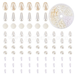 224 pièces 6 styles perles acryliques imitation perle&nbsp;OACR-TA0005-15