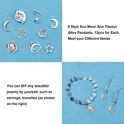 Подвески из сплава в тибетском стиле TIBE-FH0001-15