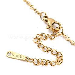 Ожерелья с подвеской в виде сердца и бесконечности из нержавеющей стали 304 для женщин NJEW-A012-02G