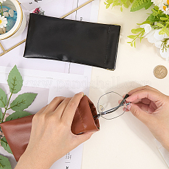 2шт 2-цветный прямоугольный чехол для очков из искусственной кожи&nbsp;ABAG-CN0001-22