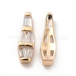 Cabochon in vetro ottone 3d, per decorazioni nail art fai da te, oro chiaro, bottiglia, 11x3.5x2.5mm