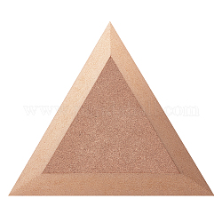 Tableros de madera mdf, tabla de secado de arcilla cerámica, herramientas de fabricación de cerámica, triángulo, bronceado, 12.5x14.5x1.5 cm