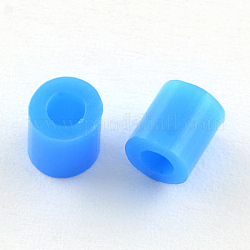 Pe perline fai da te Melty fondono perline ricariche, tubo, dodger blu, 8.5~9x9~9.5mm