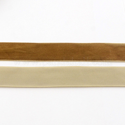 Односторонняя бархатная лента толщиной 3/8 дюйм, загар, 3/8 дюйм (9.5 мм), о 200yards / рулон (182.88 м / рулон)