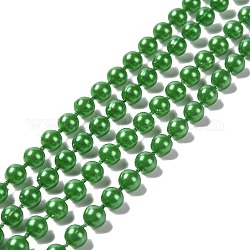 Perlenbesatz aus Acrylimitat mit Perlenbesatz, ideal für Türvorhang und Hochzeitsdekoration DIY Material, grün, 5 mm, ca. 30 m / Rolle