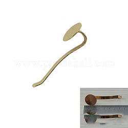 Legierungshaarstick Zubehör, mit Tablett, golden, Fach: 12 mm, 37 mm, 10 Stück / Beutel