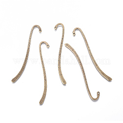 Tibetischen Stil Legierung Bookmarks, Cadmiumfrei und Nickel frei und Bleifrei, Antik Bronze, 84x4x2 mm, Bohrung: 2 mm