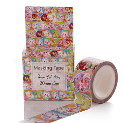 Декоративные бумажные ленты для альбомов своими руками, Клейкие ленты, цветок, красочный, 20 мм
