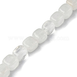 Chapelets de perles en cristal de quartz naturel, cristal de roche, cuboïde, 8.5~11x7.5~9x7.5~9mm, Trou: 1.2mm, Environ 20 pcs/chapelet, 7.72~8.74 pouce (19.6~22.2 cm)