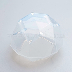 Diyのダイヤモンドのシリコンモールド  レジン型  UVレジン用  エポキシ樹脂ジュエリー作り  ホワイト  104x67mm