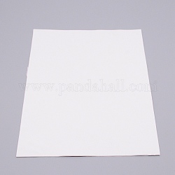 Panneau latéral simple en silicone, avec dos adhésif, rectangle, blanc, 300x210x1.5mm