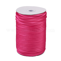 Ленты из полиэфирного волокна, темно-розовыми, 3/8 дюйм (11 мм), 100 м / рулон